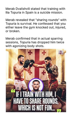 Merab Dvalishvili is SCARED of Ilia Topuria?