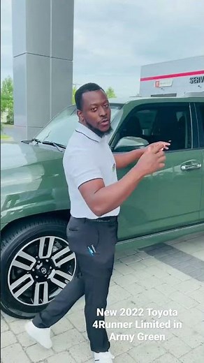 New Toyota 4Runner Limited in Army Green. JTEDU5JR2N5275326