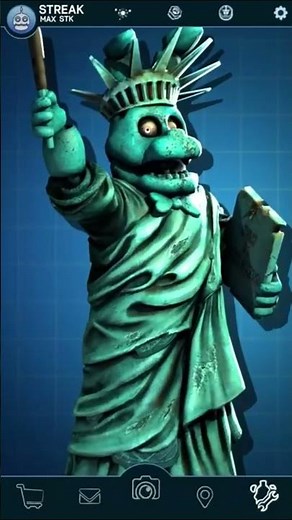 FNAF Animatronics With Statue of Liberty Skins?! Freddy, Bonnie, Chica, Foxy & Golden Freddy