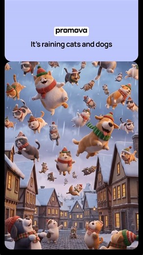 Promova: Language learning for busy lives on Instagram: "Associations are a great way to remember new words and expressions🙌🏻 Save this video to not forget a perfect idiom to describe the weather☔️ #languagelearning #englishidioms #idioms"