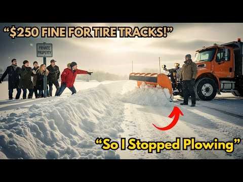 HOA Fined Me for Snow Tire Tracks — So I Stopped Plowing the Only Road They Had