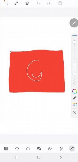 رسم علم تركيا 🇹🇷