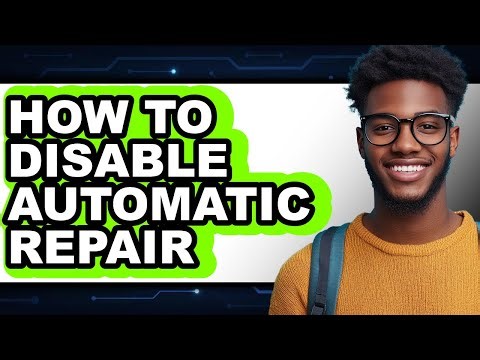 How to Disable Automatic Repair (only Way)