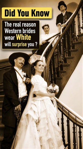 Did you Know there's a surprising reason why Western Brides wear white? ✨💮#history #bridal #royal