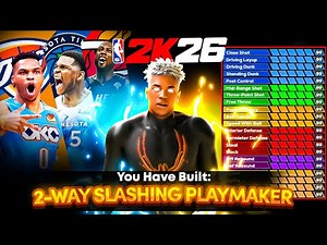 *NEW* 99 Perimeter 2-WAY SLASHING PLAYMAKER BUILD is Meta-Changing on NBA2K26(BEST BUILD)