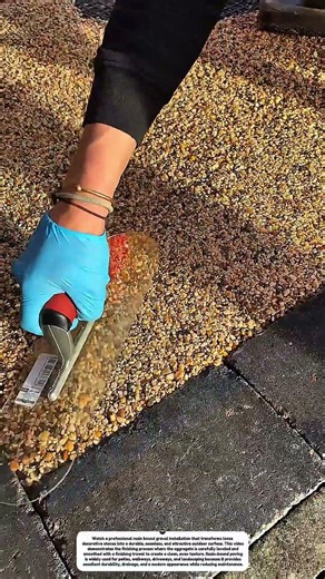 Amazing Resin Bound Gravel Installation | Satisfying Outdoor Flooring Transformation