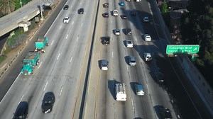Tracking Cars on Hollywood Freeway | Free Stock Video Footage