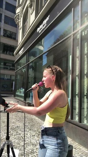 Loud by Sofia Carson ✨ during busking festival #festival #busking #singer