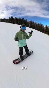 How to snowboard steep blue and black slopes. #snowboarding
