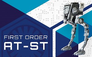 乐高MOC教程 星球大战 第一秩序 AT-ST步行机甲 拼搭指南