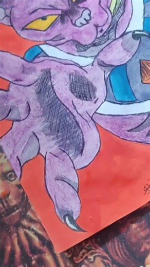 Gyzo._. on Instagram: "How To Draw BEERUS - Dragon Ball|Lord Beerus drawing Colouring tutorial. #drawing #art #beerus"