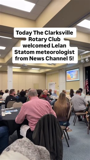 We had a fantastic meeting at Clarksville Rotary this week! 🌟 Thank you to @lelanstatomnc5 Statom, Emmy-winning meteorologist from @newschannel5 for joining us and leading an engaging and insightful Q&A. It was a true treat to hear his perspective and experience. We also loved having members of the Clarksville High School Interact Club join us for the meeting—always inspiring to connect with and invest in the next generation of leaders. Great conversation, great company, and another reminder of