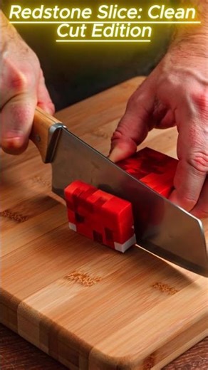 🔴Redstone Slice:Clean Cut Edition🔴#ai #funnyshorts #minecraft #gaming #minecraftirl #satisfying #fyp