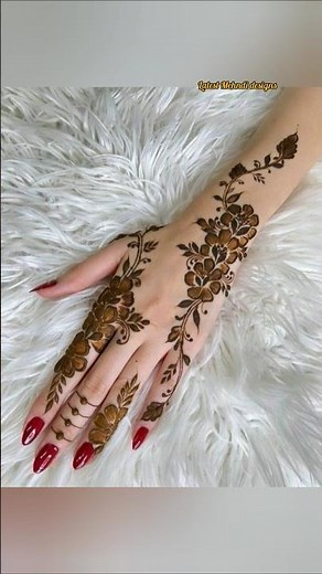 Simple Arabic Mehndi Design🌌 #mehndi #mehndidesign #latestmehndidesign #shorts #eidmehendi #mehandi