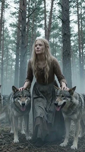 🐺 Walking Through The Woods With A Wolf Pack #thewitcher #booktok #shortsfeed