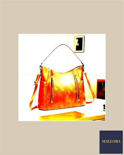 Luxury Leather Messenger Handbag for Women