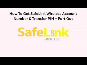 How To Get SafeLink Wireless Account Number & Transfer PIN – Port Out