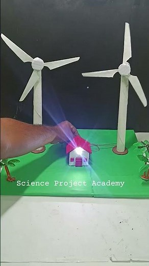 wind turbine working model for science project exhibition - diy - science project academy
