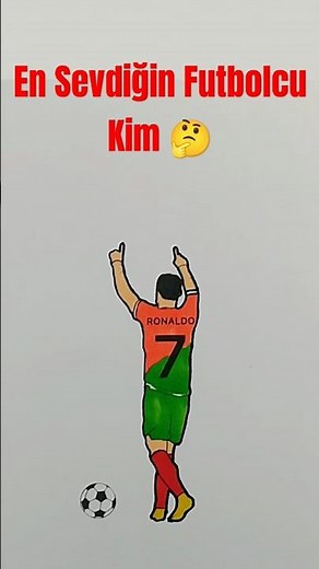 Ronaldo Çizim Ve Boyama Videosu #cr7 #cristianoronaldo #football #futbol #drawing #art #shorts #draw
