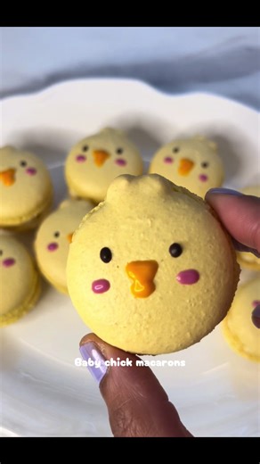 Baby Chick Macarons Recipe for Easter