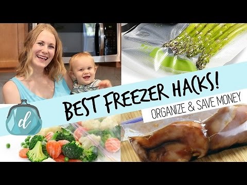 BEST way to freeze food & organize your deep freezer!