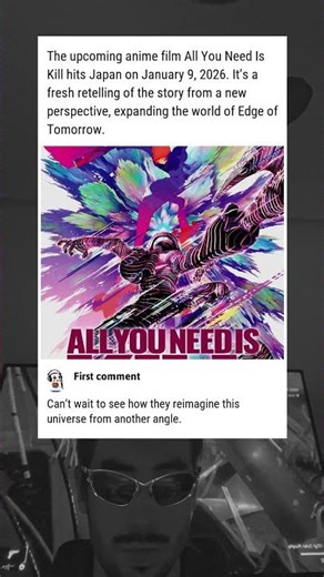 New Poster Revealed for “All You Need Is Kill” Anime Movie