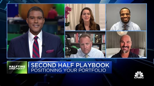 Watch CNBC’s ‘Halftime Report’ investment committee members discuss their second half playbook