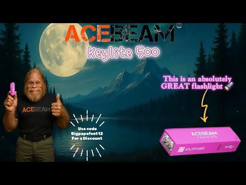 World’s Brightest Keychain Light? 500 Lumens ACEBEAM Keylite 500 Beam Shots