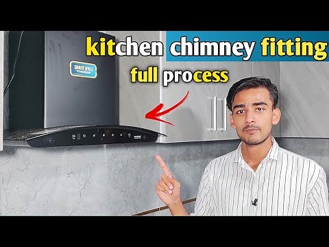 How to install a chimney in the kitchen.