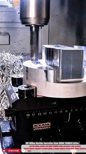CNC Milling Machine Innovation Using EMUGE FRANKEN Cutting Tool #innovation2026# #machine