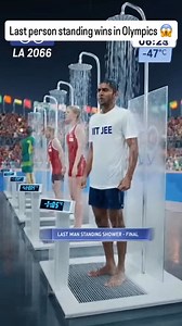 India 🇮🇳 wins in Last man showering in Olympics IIT JEE Aspirant bailed it 🤣 #olympics #sora #funny | Jeemaster
