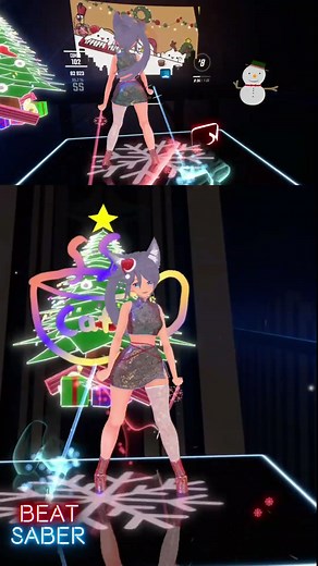 All I Want for Christmas Is You - Bongo Cat #beatsaber