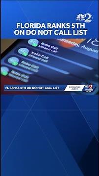 Florida ranks 5th on Do Not Call List
