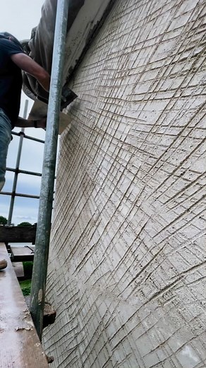 The Devil float coat is where we rule the wall flat and key it up for the final top coat. #plastering #traditional #lime #render #heritage | The Natural Plaster Company