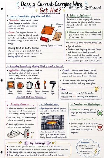 Electricity Magnetic And Heating Effects Class 8 Science Notes chapter 5 #ncert #notes #science
