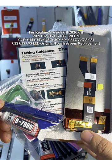 Realme C Series LCD Original Touch Screen Replacement