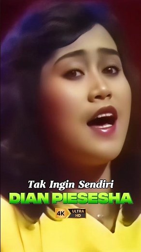 💔Tak Ingin Sendiri (4K Ultra HD) + Lirik - Dian Piesesha #nostalgia #shorts #indonesia