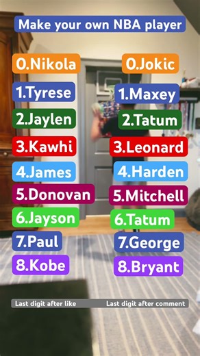 Make your own NBA player🏀! #ote #minihoop #nba