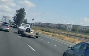 Video Captures F-16 Crashing into Warehouse