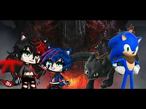 Соник Бум и Его Дракон Беззубик🦔💙&🐲🖤