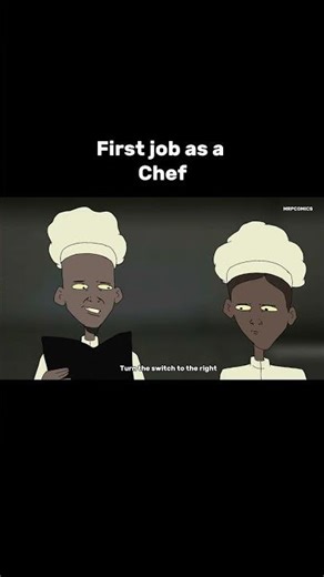 First job as a Chef #viral #funny #mrpcomics #animation #youtubeshorts #shorts
