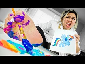 Painting with my Feet (PAINFUL)