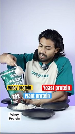 📌Whey Protein Vs Plant Protein Vs Yeast Protein😱❌ #supplements #viralshort #fitness #beginners