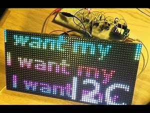 The Fewest ESP8266 IO Pins to Drive a Large RGB Matrix?