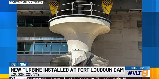 Tennessee Valley Authority installs new turbine at Fort Loudoun Dam