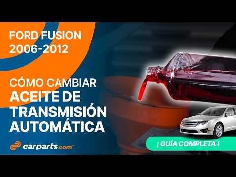 How to Change the Automatic Transmission Fluid on a 2006-2012 Ford Fusion 🚗