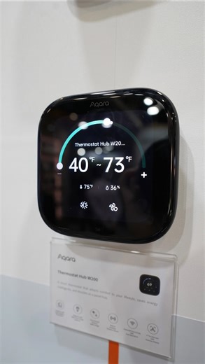 Aqara Smart Home on Instagram: "This is what it looks like when your smart home actually works together. Here’s how it works 👀 The Smart Lock U400 (now available) connects with the Thermostat Hub W200 and Video Doorbell G400 (announced at CES and coming soon). Someone’s at the door. Your thermostat instantly shows the live video. And yes, you can unlock the door right from there 🔓 This is how Aqara connects the dots, bringing visibility and access into one place when your smart home actually w