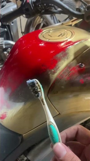 Remove spray paint from motorcycle fairings