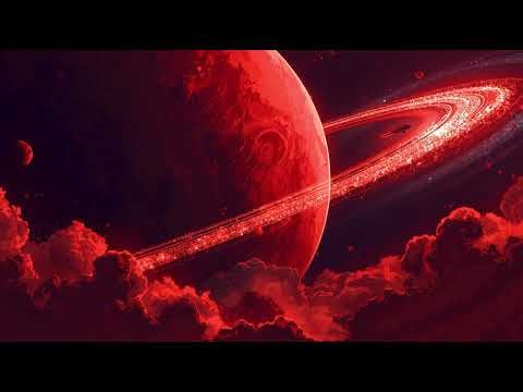 Red Giant Planet Pixelart Wallpaper 4K