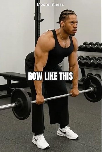 Bent-Over Row for MASSIVE Back Gains! 💪🔥 (Quick Form Guide)